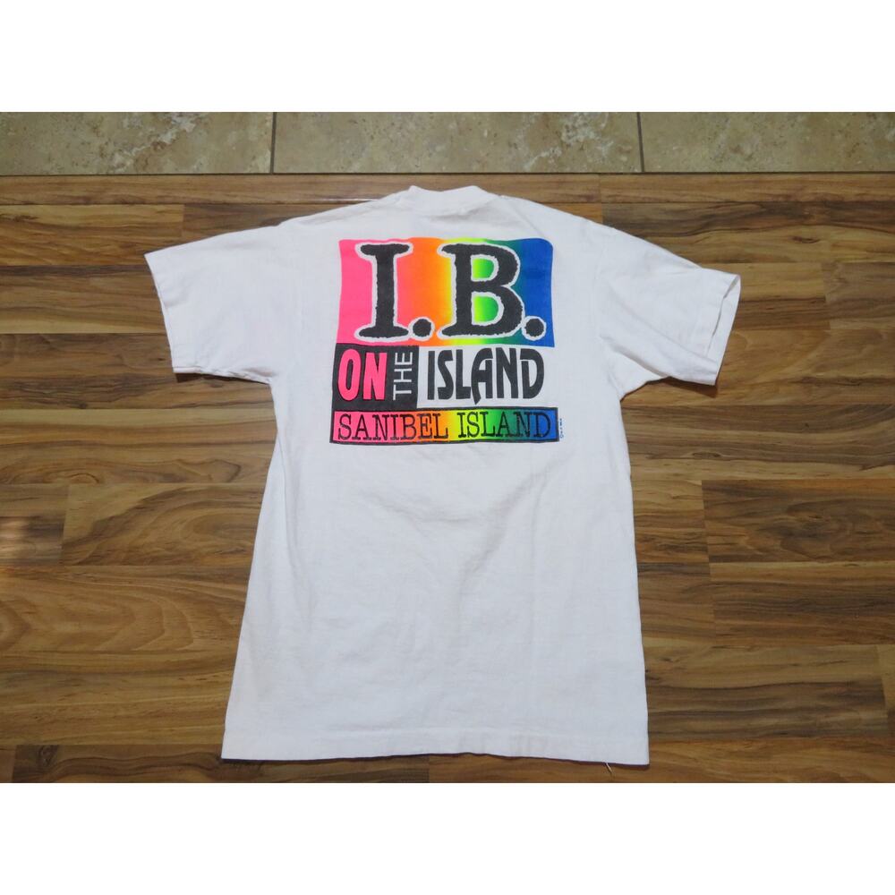 Sanibel Island Florida IB White T-shirt Sz M 1980s